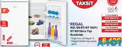 REGAL RGL 90 BT/BT 1001/ BT 901 BÜRO TİPİ BUZDOLABI